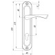 Ручка Punto (Пунто) на планке HANDLE90.CRONA.18-85 (P90 8518 CRONA) СP хром