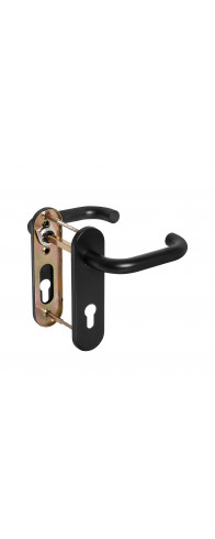 Ручка Fuaro (Фуаро) дверная FP.DH72.0433 SS 201 BLACK с пружиной, нержавейка 201, черный, квадрат 9x140 мм Ручка Fuaro (Фуаро) дверная FP.DH72.0433 SS 201 BLACK с пружиной, нержавейка 201, черный, квадрат 9x140 мм