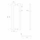 Ручка-скоба Fuaro (Фуаро) PULL.PH38/800.26 INOX 304 (PH-26-38/800-INOX) BLACK