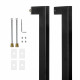 Ручка-скоба Fuaro (Фуаро) PULL.PH38/800.26 INOX 304 (PH-26-38/800-INOX) BLACK
