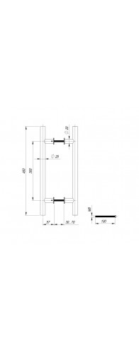 Ручка-скоба Fuaro (Фуаро) PULL.PH25/300.22 INOX 304 (PH-22-25/300-INOX) Ручка-скоба Fuaro (Фуаро) PULL.PH25/300.22 INOX 304 (PH-22-25/300-INOX)