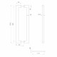 Ручка-скоба Fuaro (Фуаро) PULL.PH38/1000.26 INOX 304 (PH-26-38/1000-INOX) BLACK