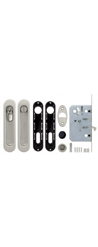 Набор Armadillo (Армадилло) для раздвижных дверей SH.LD152.KIT011-BK (SH011-BK) SN-3 матовый никель Набор Armadillo (Армадилло) для раздвижных дверей SH.LD152.KIT011-BK (SH011-BK) SN-3 матовый никель