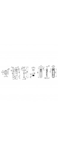 Набор Armadillo (Армадилло) для раздвижных дверей SH.LD152.KIT011-BK (SH011-BK) SG-1 матовое золото Набор Armadillo (Армадилло) для раздвижных дверей SH.LD152.KIT011-BK (SH011-BK) SG-1 матовое золото