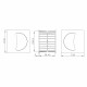 Ручка Armadillo (Армадилло) для раздвижных дверей SH.QUADRO55.010 BPVD-77 вороненый никель