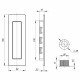 Ручка Armadillo (Армадилло) для раздвижных дверей SH.URB153.010 FSG флор.золото