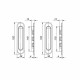 Ручка Punto (Пунто) для раздвижных дверей SH.SL152.010 (Soft LINE SL-010) SN матовый никель