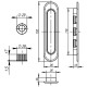 Ручка Armadillo (Армадилло) для раздвижных дверей SH.LD152.010 (SH010) SN-3 матовый никель