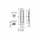 Ручка Armadillo (Армадилло) для раздвижных дверей SH.LD152.010 (SH010) СP-8 хром