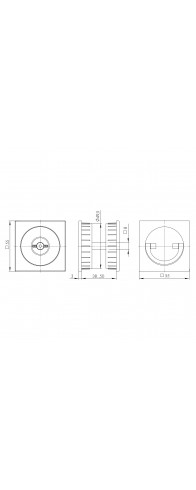 Ручка поворотная Armadillo (Армадилло) для раздвижных дверей SH.QUADRO55.BK8 BL-26 черный Ручка поворотная Armadillo (Армадилло) для раздвижных дверей SH.QUADRO55.BK8 BL-26 черный