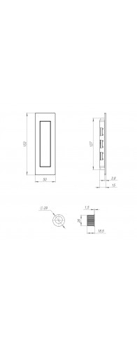 Ручка Armadillo (Армадилло) для раздвижных дверей SH.URB153.010 (SH010 URB) АВ-7 бронза Ручка Armadillo (Армадилло) для раздвижных дверей SH.URB153.010 (SH010 URB) АВ-7 бронза