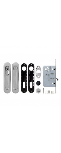 Набор Armadillo (Армадилло) для раздвижных дверей SH.LD152.KIT011-BK (SH011-BK) СP-8 хром