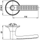 Ручка Punto (Пунто) защелка DK626 AC-BK (6026 AC-B) (фик.) медь