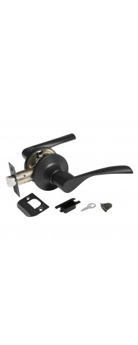 Ручка Ajax (Аякс) защелка DK610 BL-PS (6010 BL-P) (без фик.) черный Ручка Ajax (Аякс) защелка DK610 BL-PS (6010 BL-P) (без фик.) черный