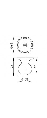 Ручка Ajax (Аякс) защелка DK682 SN-ET (6082 SN-E) (кл./фик.) мат. никель