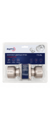 Ручка Punto (Пунто) защелка DK772/BL SN-BK (фик.) никель