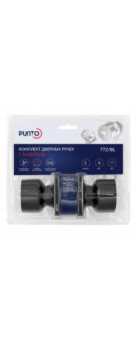 Ручка Punto (Пунто) защелка DK772/BL BL-ET (кл./фик.) черный Ручка Punto (Пунто) защелка DK772/BL BL-ET (кл./фик.) черный