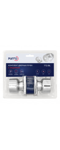 Ручка Punto (Пунто) защелка DK772/BL CP-BK (фик.) хром Ручка Punto (Пунто) защелка DK772/BL CP-BK (фик.) хром