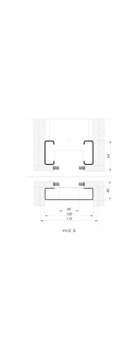 Комплект Armadillo (Армадилло) для обрамления пенала SLD.Comfort-PENAL frame 900/2300 AL Комплект Armadillo (Армадилло) для обрамления пенала SLD.Comfort-PENAL frame 900/2300 AL