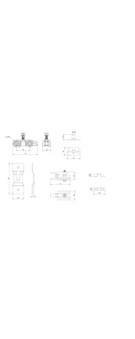 Комплект Armadillo (Армадилло) для раздвижных профильных дверей SLD.Comfort-PRO.SET1.PROF rollers/80