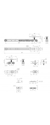 Комплект Armadillo (Армадилло) для раздвижных дверей SLD.Comfort-PRO.SET3.soft close+roller/80 Комплект Armadillo (Армадилло) для раздвижных дверей SLD.Comfort-PRO.SET3.soft close+roller/80