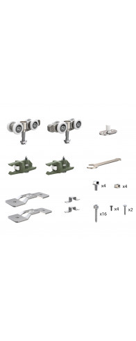 Комплект Armadillo (Армадилло) для раздвижных профильных дверей SLD.Comfort-PRO.SET1.PROF rollers/80
