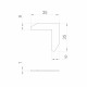 Крепежный уголок Armadillo (Армадилло) для короба SWD.Scope 35/35/1 angle (2 pcs)