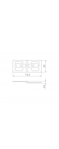 Комплект Armadillo (Армадилло) пластина крепежная с винтами SWD.Scope 75/30/5 plate with screws