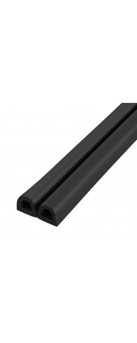 Уплотнитель Fuaro (Фуаро) самоклеящийся ADH/D-9x7,5mm, BLACK черный 100m