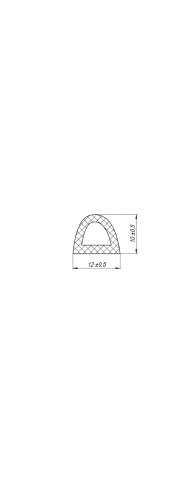 Уплотнитель Fuaro (Фуаро) самоклеящийся ADH/D-12x10mm, WHITE белый 150m
