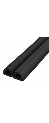 Уплотнитель Fuaro (Фуаро) самоклеящийся ADH/D-12x10mm, BLACK черный 150m