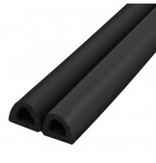 Уплотнитель Fuaro (Фуаро) самоклеящийся ADH/D-12x10mm, BLACK черный 150m