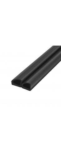 Уплотнитель Fuaro (Фуаро) самоклеящийся ADH/D-14,5x13,5mm (031), BLACK черный 100 m