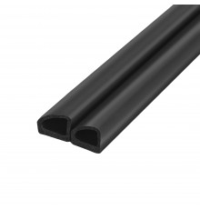 Уплотнитель Fuaro (Фуаро) самоклеящийся ADH/D-14,5x13,5mm (031), BLACK черный 100 m