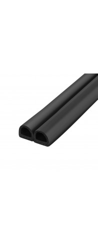 Уплотнитель Fuaro (Фуаро) самоклеящийся ADH/D-14,2x12,7mm (127), BLACK черный 120 m