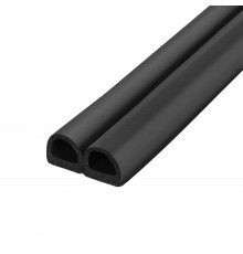 Уплотнитель Fuaro (Фуаро) самоклеящийся ADH/D-14,2x12,7mm (127), BLACK черный 120 m