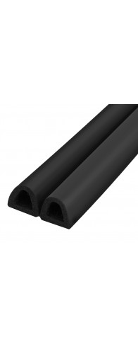 Уплотнитель Fuaro (Фуаро) самоклеящийся ADH/D-14x12mm, BLACK черный 120m