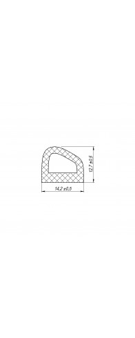 Уплотнитель Fuaro (Фуаро) без клеевой основы WADH/D-14,2x12,7mm (127), BLACK черный 120 m Уплотнитель Fuaro (Фуаро) без клеевой основы WADH/D-14,2x12,7mm (127), BLACK черный 120 m