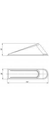 Фиксатор Ajax (Аякс) двери DSF-110 прозрачный Фиксатор Ajax (Аякс) двери DSF-110 прозрачный