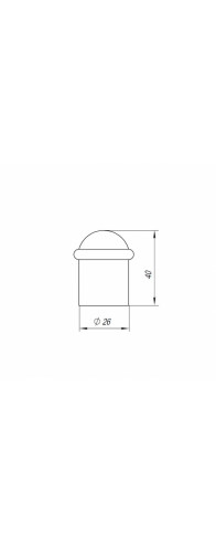 Упор Punto (Пунто) дверной напольный DFIX/F40 (DS PF-40) BL-24 черный Упор Punto (Пунто) дверной напольный DFIX/F40 (DS PF-40) BL-24 черный