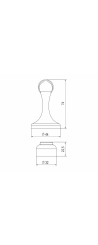 Упор Punto (Пунто) дверной напольный DFIX/MF45 (DSM-45) магнитный GR-23 графит