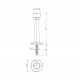 Упор Fuaro (Фуаро) дверной настенный STOPPER/15 (DS-15) BL-24 черный