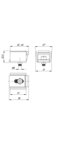 Регулятор Fuaro (Фуаро) прижима защёлки (31х32-45 мм), сталь