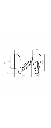 Крючок Ajax (Аякс) настенный MB-LM/K-001 AB бронза Крючок Ajax (Аякс) настенный MB-LM/K-001 AB бронза