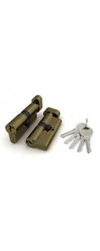 Цилиндровый Fuaro (Фуаро) механизм (100 ZM/70) 1000ZMKnob70(30+10+30) AB бронза 5Key с вертушкой Цилиндровый Fuaro (Фуаро) механизм (100 ZM/70) 1000ZMKnob70(30+10+30) AB бронза 5Key с вертушкой
