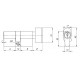 Цилиндровый Ajax (Аякс) механизм (AX102/70) AX1002Knob70 (35+10+25) CP хром с вертушкой