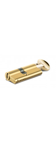 Цилиндровый механизм Kale kilit (Кале килит) с вертушкой 164 SM/90 (40+10+40) mm латунь 5 кл.