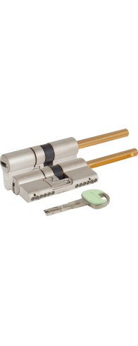 Цилиндровый механизм Mottura (Моттура) под вертушку (дл. шток) C48P313101 (62 мм/26+10+26), МАТ.НИКЕЛЬ Цилиндровый механизм Mottura (Моттура) под вертушку (дл. шток) C48P313101 (62 мм/26+10+26), МАТ.НИКЕЛЬ
