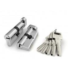 Цилиндровый Fuaro (Фуаро) механизм (R602/100) R6002Knob100(45+10+45) CP хром 5Key с вертушкой