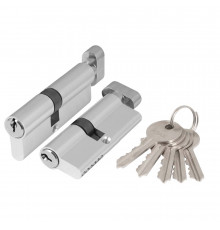 Цилиндровый Ajax (Аякс) механизм (AZ102/80) AZ1002Knob80 (30+10+40) CP хром